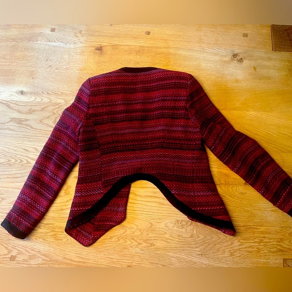 Eve Gravel red and black blazer, size xs - Picture 3 of 7